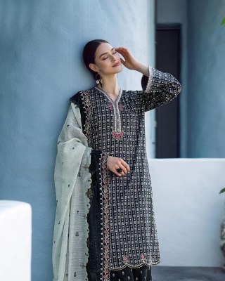 Afsana lawn 01 karachi lawn printed embroidered readymade suit catalogue  Karachi suits catalogs