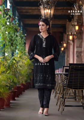 Afsana present D N 5005 pure georgette with chorsiya work readymade suit catalogue readymade suit catalogs