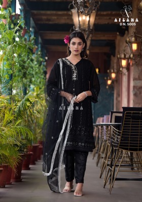 Afsana present D N 5005 pure georgette with chorsiya work readymade suit catalogue readymade suit catalogs