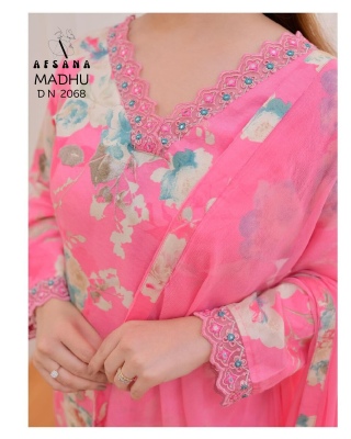 Afsana present madhuri 3 heavy muslin with digital print  readymade afaghani suit catalogue readymade suit catalogs