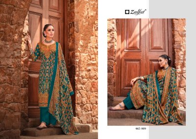 Aisha by Zulfat pure wool pashmina digital printed fancy Pakistani suit collection at affordable rate pakistani suit catalogs