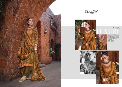 Aisha by Zulfat pure wool pashmina digital printed fancy Pakistani suit collection at affordable rate pakistani suit catalogs