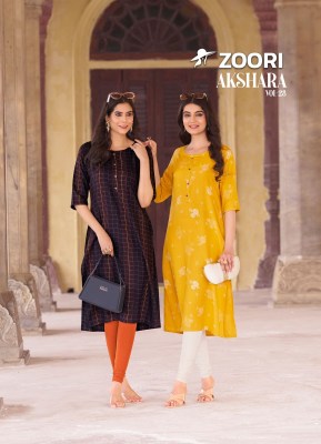 Akshara vol 28 by Zoori exclusive reyon printed straight kurti catalogue at affordable rate  kurtis catalogs