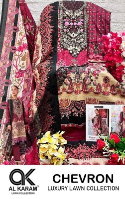 Al Karam Chevron Patch Work Design no 2001 to 2004 Series Cotton Printed with Embroidery Work Pakistani Design collection  pakistani suit catalogs