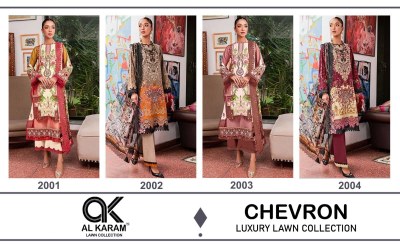 Al Karam Chevron Patch Work Design no 2001 to 2004 Series Cotton Printed with Embroidery Work Pakistani Design collection  pakistani suit catalogs