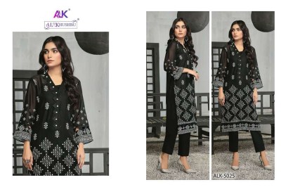 Al khusbhu new salina design no 5023.5024.5025 black and white embordered work Pakistani suits catalogue wholesale  pakistani suit catalogs