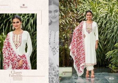 Alexa vol 3 by Hinaya Designer Roman silk designer readymade suit catalogue at affordable rate readymade suit catalogs