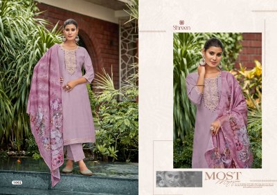 Alexa vol 3 by Hinaya Designer Roman silk designer readymade suit catalogue at affordable rate readymade suit catalogs