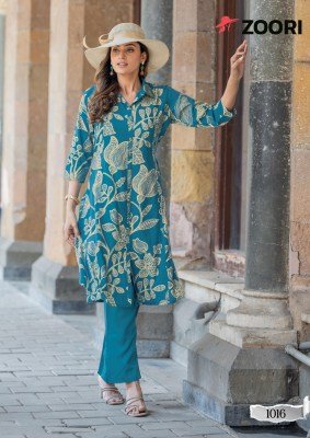 Alexa vol 3 by Zoori Trendy Reyon printed top and bottm with affordable rate kurtis catalogs