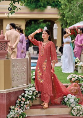 Alfaz by Kailee fashion Designer Chikankari Handwork Kurti pant and dupatta collection at low rate readymade suit catalogs