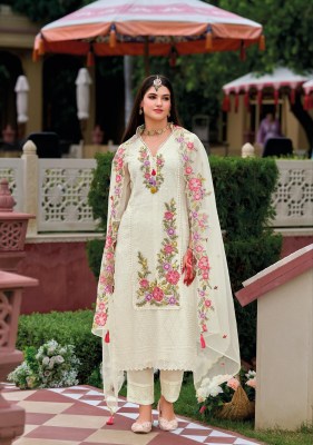 Alfaz by Kailee fashion Designer Chikankari Handwork Kurti pant and dupatta collection at low rate readymade suit catalogs