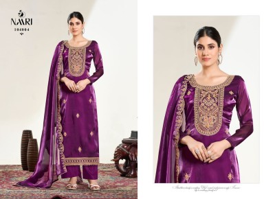 Alina by naari pure silk designer unstitched pakistani suit catalogue at affordable rate pakistani suit catalogs