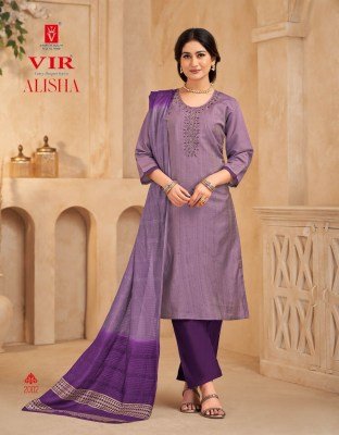 Alisha vol 1 by VIR Simmer fabrics hand work readymade suit catalogue at affordable rate readymade suit catalogs