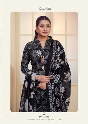 All black by Azara pure jam cotton embroidered unstitched suit catalogue Azara