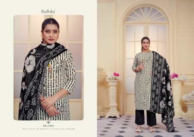 All black by Azara pure jam cotton dress material catalogue  dress material catalogs