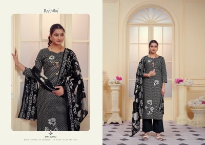 All black by Azara pure jam cotton embroidered unstitched suit catalogue salwar kameez catalogs