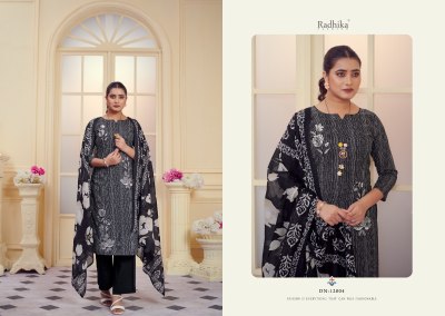 All black by Azara pure jam cotton embroidered unstitched suit catalogue salwar kameez catalogs