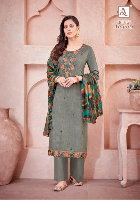 Alok suit by Aagaaz fancy embroidered printed unstitched salwar kameez catalogue salwar kameez catalogs