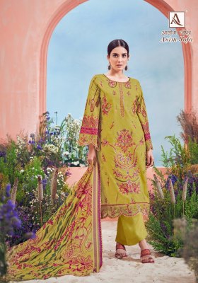 Alok suit by Asim Jofa pure cambric cotton printed foil printed Pakistani suit catalogue  pakistani suit catalogs