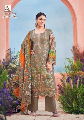 Alok suit by Asim Jofa pure cambric cotton printed foil printed Pakistani suit catalogue  pakistani suit catalogs