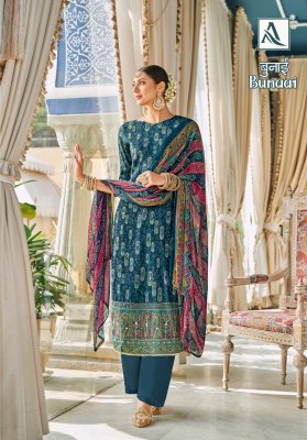 Alok suit by Bunaai viscose designer printed mirror work Pakistani suit catalogue at low rate  pakistani suit catalogs