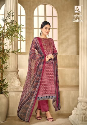 Alok suit by Gulika pure jam designer printed unstitched dress material catalogue at affordable rate salwar kameez catalogs