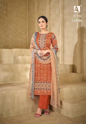 Alok suit by Gulika pure jam designer printed unstitched dress material catalogue at affordable rate salwar kameez catalogs