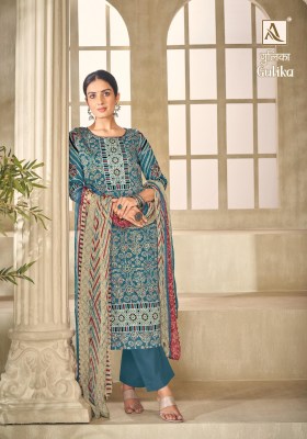 Alok suit by Gulika pure jam designer printed unstitched dress material catalogue at affordable rate salwar kameez catalogs