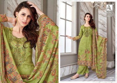 Alok suit by Ladli 12 Pure zam cotton digital print embroidered unstitched salwar kameez catalogue salwar kameez catalogs