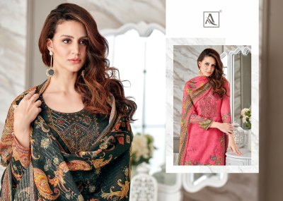 Alok suit by Ladli 12 Pure zam cotton digital print embroidered unstitched salwar kameez catalogue salwar kameez catalogs