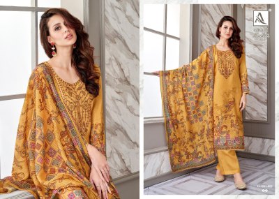 Alok suit by Ladli 12 Pure zam cotton digital print embroidered unstitched salwar kameez catalogue salwar kameez catalogs