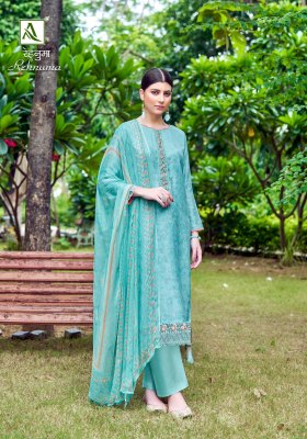 Alok suit by Rehnuma pure muslin designer printed unstitched salwar kameez catalogue at affordable rate salwar kameez catalogs