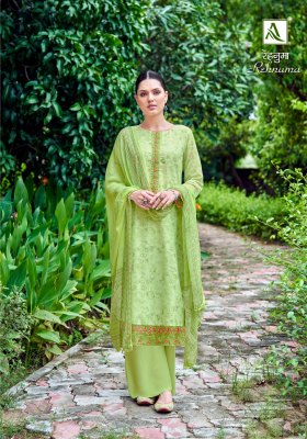 Alok suit by Rehnuma pure muslin designer printed unstitched salwar kameez catalogue at affordable rate salwar kameez catalogs