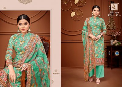 Alok suit by Summer Shine pure cotton self chiken embroidered unstitched dress material catalogue at low rate salwar kameez catalogs