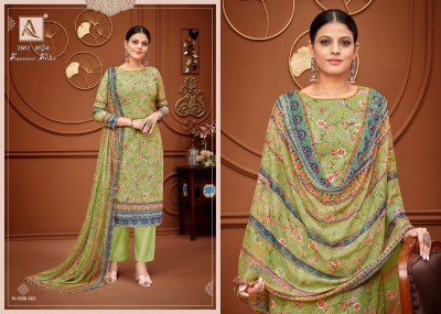 Alok suit by Summer Shine pure cotton self chiken embroidered unstitched dress material catalogue at low rate salwar kameez catalogs