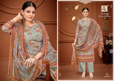 Alok suit by Summer Shine pure cotton self chiken embroidered unstitched dress material catalogue at low rate salwar kameez catalogs