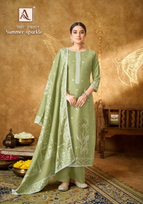 Alok suit by Summer sparkle premium quality designer unstitched suit catalogue salwar kameez catalogs