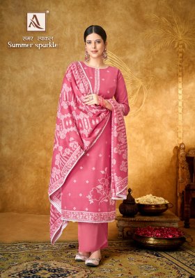 Alok suit by Summer sparkle premium quality designer unstitched suit catalogue salwar kameez catalogs