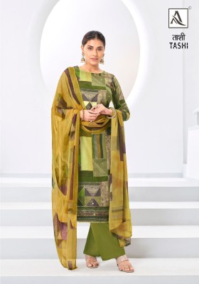 Alok suit by Tashi premium zam designer digital printed unstitched salwar kameez catalogue at wholesale price salwar kameez catalogs