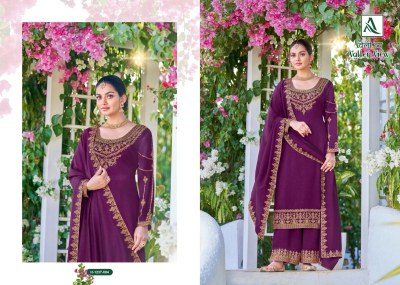 Alok suit by Valley view pure vichitra silk embroidered Pakistani suit catalogue at low rate pakistani suit catalogs