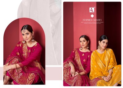 Alok suit by Vasudha 4 pure viscose muaslin designer unstitched salwar kameez at low rate dress material catalogs