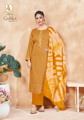 Alok suit present vatika edition 5 pure cotton printed with handwork unstitched salwar suit catalogue at affordable rate salwar kameez catalogs