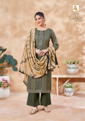 Alok suit present vatika edition 5 pure cotton printed with handwork unstitched salwar suit catalogue at affordable rate salwar kameez catalogs