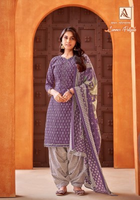 Aloksuit by Summer patiyala pure cambric cotton unstitched dress material catalogue at low rate salwar kameez catalogs