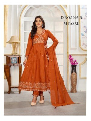 Amavi 1046-B Setwise Pure Mull Dhabu Cotton Suit with Embroidery Work Pants Wholesale Combo wholesale catalogs