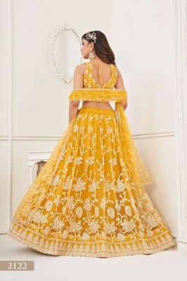 Amavi New Design No 2122 Mustard Yellow Beautiful Lehenga Choli Collection  lehenga choli catalogs