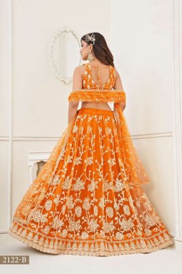 Amavi New Design No 2122B Orange Coolers Beautiful Lehenga Choli Collection  lehenga choli catalogs