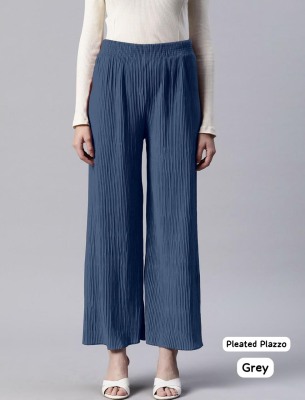 Amavi Present Heavy Lycra pleated  Elastic Waist Wrinkle free Bottom wear catalogue at low rate bottom wear catalogs