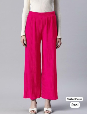 Amavi Present Heavy Lycra pleated  Elastic Waist Wrinkle free Bottom wear catalogue at low rate bottom wear catalogs