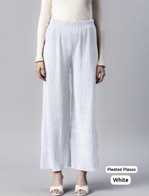Amavi Present Heavy Lycra pleated  Elastic Waist Wrinkle free Bottom wear catalogue at low rate bottom wear catalogs